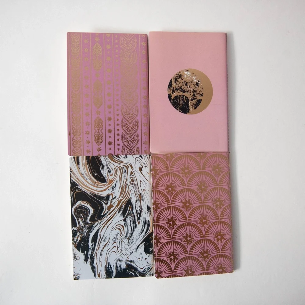 Mini Journals | Set of 4 Print Fresh Portable Pocket Softcover